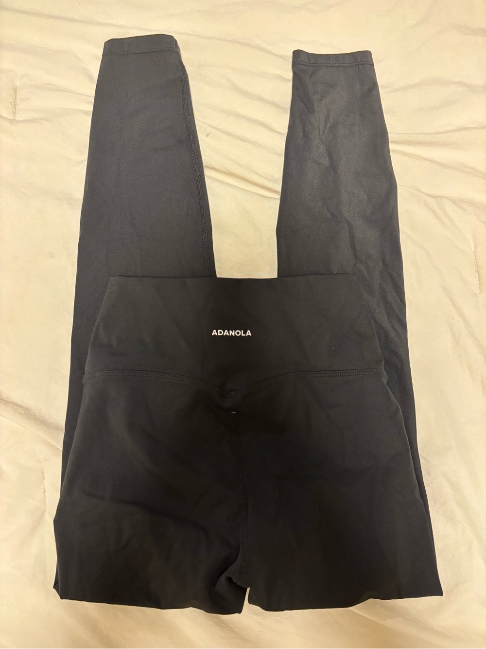 Adanola Black Activewear Leggings with Branded Waistband